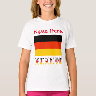Persoonlijke Deutschland Vlag Erfgoed Meisjes' T-shirt