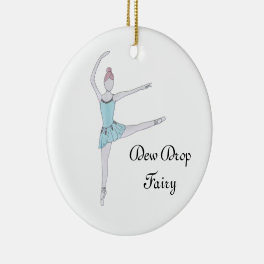 Persoonlijke dew Drop Fairy Keepaskraker Keramisch Ornament (Rechts)
