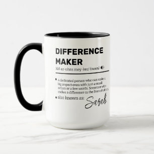 Persoonlijke Difference Maker-mok, waardering Mok