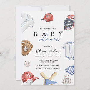 Persoonlijke Digitale Jongenshonkbal Rookie Baby S Kaart
