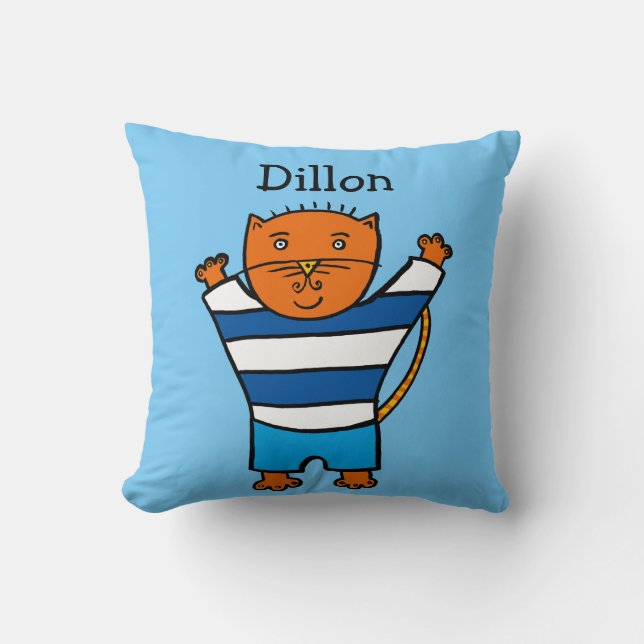 Persoonlijke Dillon de Kat Kussen (Voorkant)