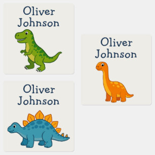 Persoonlijke Dinosaur Naam School Kinderen Labels