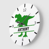 Persoonlijke dinosaurus grote klok (Hoek)