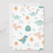 persoonlijke dinosaurus verjaardagskaart voor kind kaart (Achterkant)