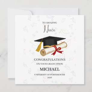 Persoonlijke diploma-uitreiking voor een trotse ni kaart