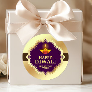 Persoonlijke Diwali-sticker Ronde Sticker