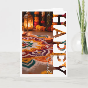 Persoonlijke Diwali-wenskaart met foto Kaart