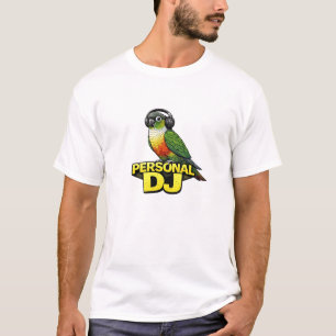 Persoonlijke DJ Green Cheek Conure T-shirt