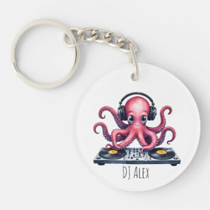 Persoonlijke DJ Octopus Sleutelhanger – Mooie Aang