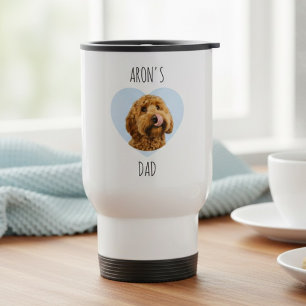 Persoonlijke Dog Dad Reis   Aangepaste Huisdier Fo Reisbeker