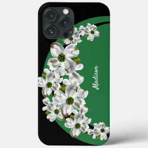 Persoonlijke Dogwood-bloesem iPhone-hoes iPhone 13 Pro Max Hoesje