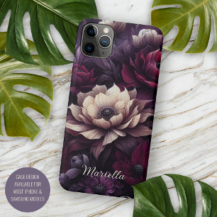 Persoonlijke Donkere Gotische Dahlia Bloemrijke Vi iPhone 11 Pro Max Hoesje