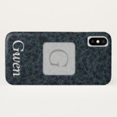 Persoonlijke, donkere sneeuwvloktelefoon Case-Mate iPhone case (Achterkant (horizontaal))