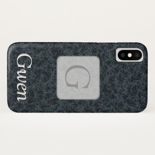 Persoonlijke, donkere sneeuwvloktelefoon Case-Mate iPhone case (Achterkant (horizontaal))