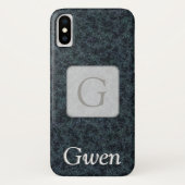 Persoonlijke, donkere sneeuwvloktelefoon Case-Mate iPhone case (Achterkant)