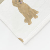 Persoonlijke Doodle (Rode Abrikozen Gouden) Fleece Deken (Hoek)