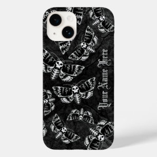 Persoonlijke doodskop van Gothic Hawk Moth Gothic Case-Mate iPhone 14 Hoesje