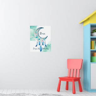 Persoonlijke dromenvanger voor kinderen poster