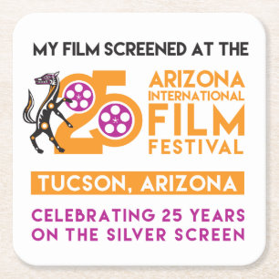 Persoonlijke droogprogramma's vierkante kartonnen onderzetter