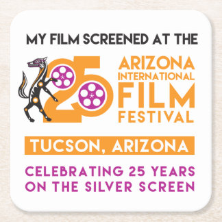 Persoonlijke droogprogramma's vierkante kartonnen onderzetter