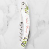 "Persoonlijke" druiven op de wijn Kurkentrekker (Voorkant)