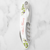 "Persoonlijke" druiven op de wijn Kurkentrekker (Achterkant)