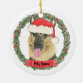 Persoonlijke Duitse herder Keramisch Ornament (Achterkant)