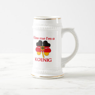 Persoonlijke Duitse kus Ik ben Koenig Bierpul