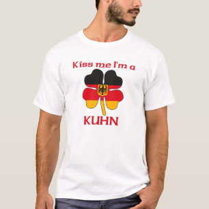 Persoonlijke Duitse kus Ik ben Kuhn T-shirt