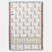 Persoonlijke Duitse Pinscher Deken (Voorkant Verticaal)