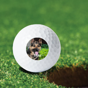 Persoonlijke Duitse Shepherd Dog Foto, naam van ho Golfballen