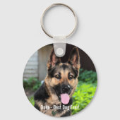 Persoonlijke Duitse Shepherd Dog Foto, naam van ho Sleutelhanger (Voorkant)