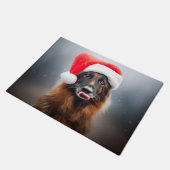 Persoonlijke Duitse Shepherd Santa Doormat Deurmat (Schuin)