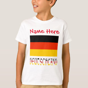 Persoonlijke Duitse Vlag Erfgoed Jongens- T-shirt