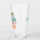 Persoonlijke Eat Drink & Wees dankbaar Glas (Links)