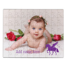 Persoonlijke Eenhoorn Puzzel - Aangepaste Foto Leg