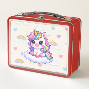 Persoonlijke Eenhoorn Rug naar School Lunchbox