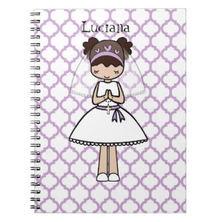 Persoonlijke Eerste Communiedag Latina girl Notitieboek