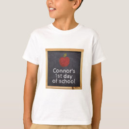 Persoonlijke eerste dag van het schoolbord t-shirt