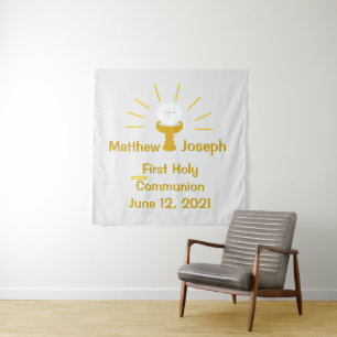 Persoonlijke Eerste Heilige Communie Wandkleed