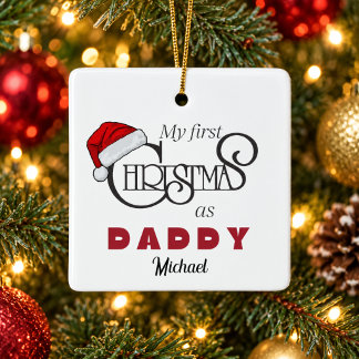 Persoonlijke Eerste Kerstmis als Papa Ornament