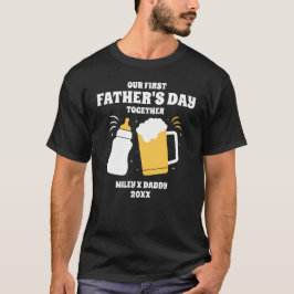 Persoonlijke eerste vaderdag samen grappig t-shirt