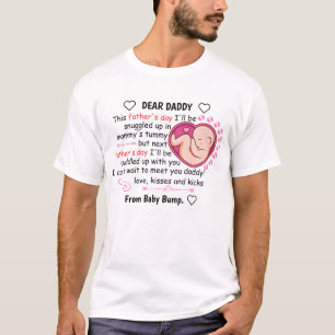 Persoonlijke eerste vaderdag van de dochter t-shirt