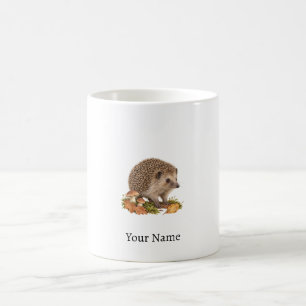 Persoonlijke egelnaam herfstcadeau koffiemok