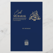 Persoonlijke Eid Mubarak Chocoladereep Verpakking Flyer (Voorkant)