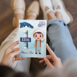 Persoonlijke Eid Mubarak / Eid Groet voor kinderen Kaart