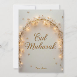 Persoonlijke Eid Mubarak Feestdagenkaart