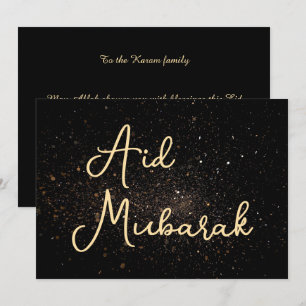 Persoonlijke Eid Mubarak moderne kaart