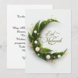 Persoonlijke Eid Mubarak moderne wenskaart Kaart