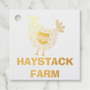 Persoonlijke eierdoos met boerderijnaam bedankjes labels